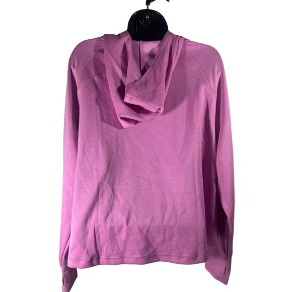 Nine West Sweater Cowl Neck Tunic Athletic Crop Sweatshirt L Womens Pink Sweater - Picture 4 of 9